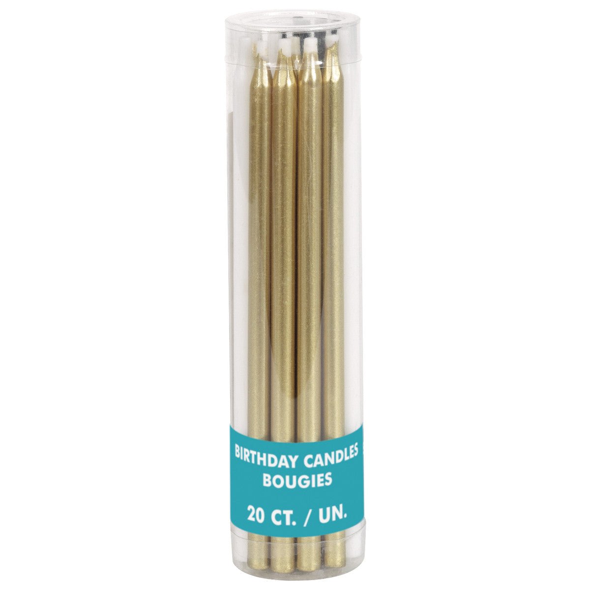 Black, Gold & White Assorted Candles (Pack of 20) - The Party Marketplace
