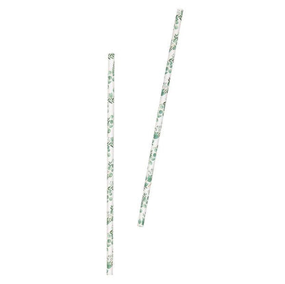 Botanical Paper Straws (Pack of 10) - The Party Marketplace