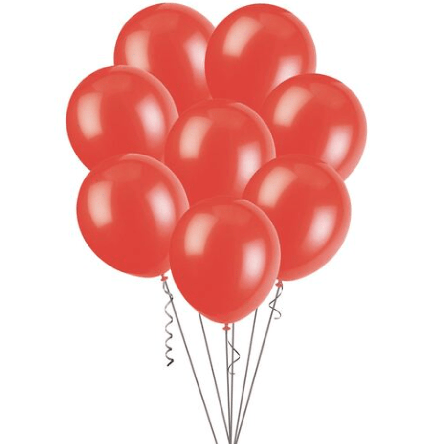 Bright Red Decorator Balloons 30cm (Pack of 25) - The Party Marketplace