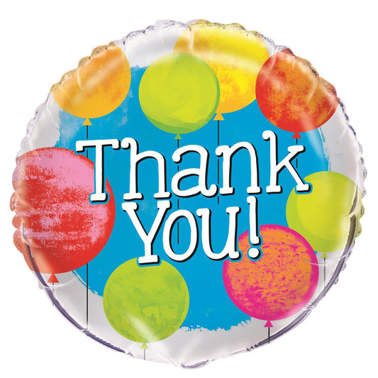 Bright "Thank You" Foil Balloon 45cm - The Party Marketplace