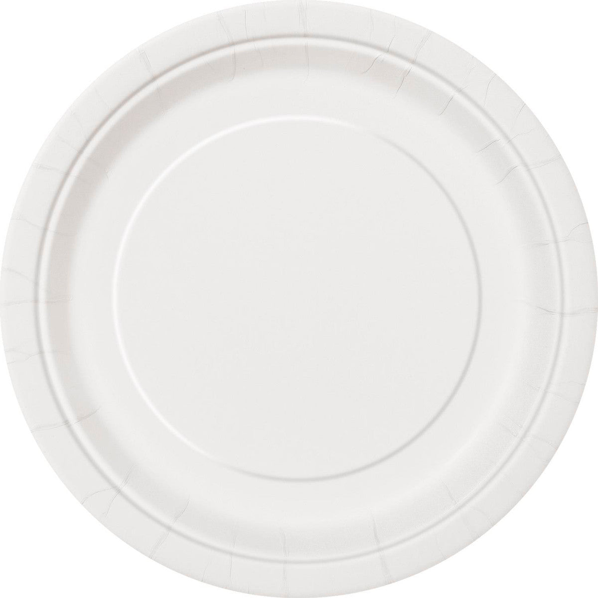 Bright White Paper Plates 18cm (Pack of 8) - The Party Marketplace