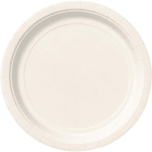 Bright White Paper Plates 23cm (Pack of 16) - The Party Marketplace