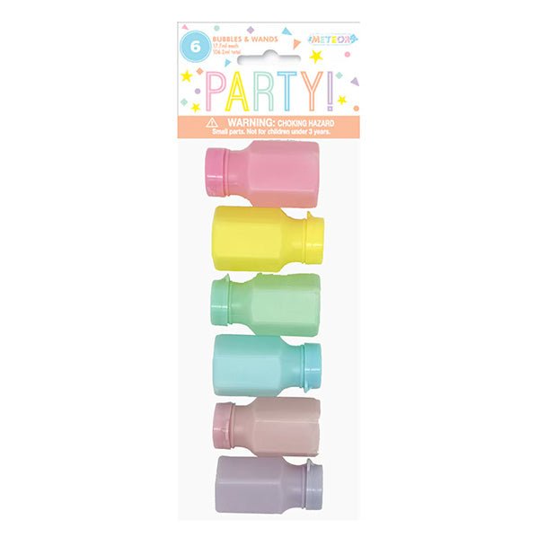 Bubbles & Wands - Pastel (Pack of 6) - The Party Marketplace