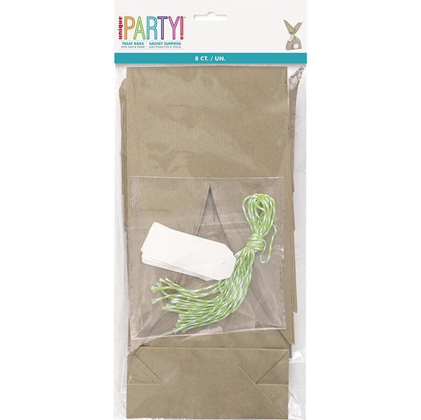 Bunny Ears & Tail Paper Treat Bags (Pack of 8) - The Party Marketplace