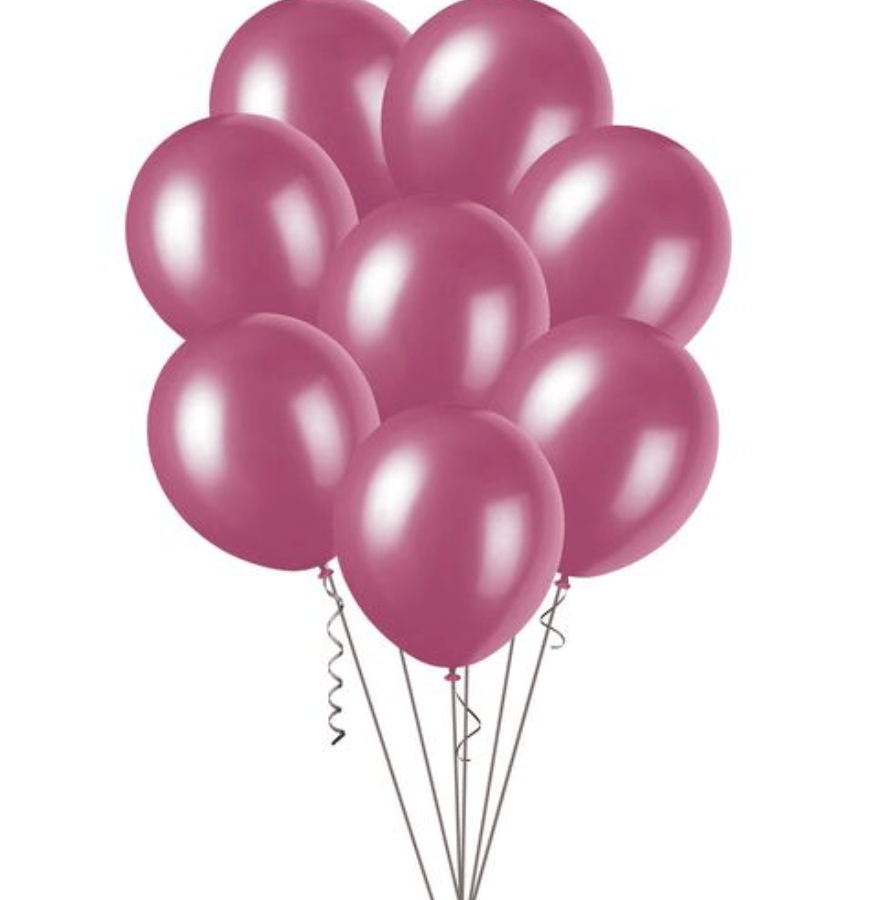 Burgundy Pearl Balloons 30cm (Pack of 25) - The Party Marketplace