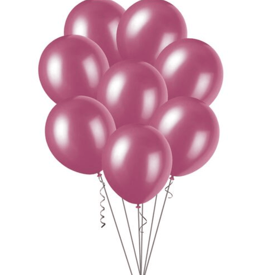 Burgundy Pearl Balloons 30cm (Pack of 25) - The Party Marketplace
