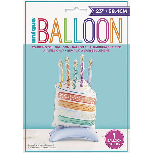 Cake Slice Standing Foil Balloon 58.4cm - The Party Marketplace