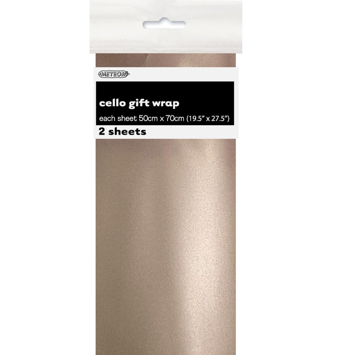 Cello Wrap - Metallic Rose Gold - The Party Marketplace