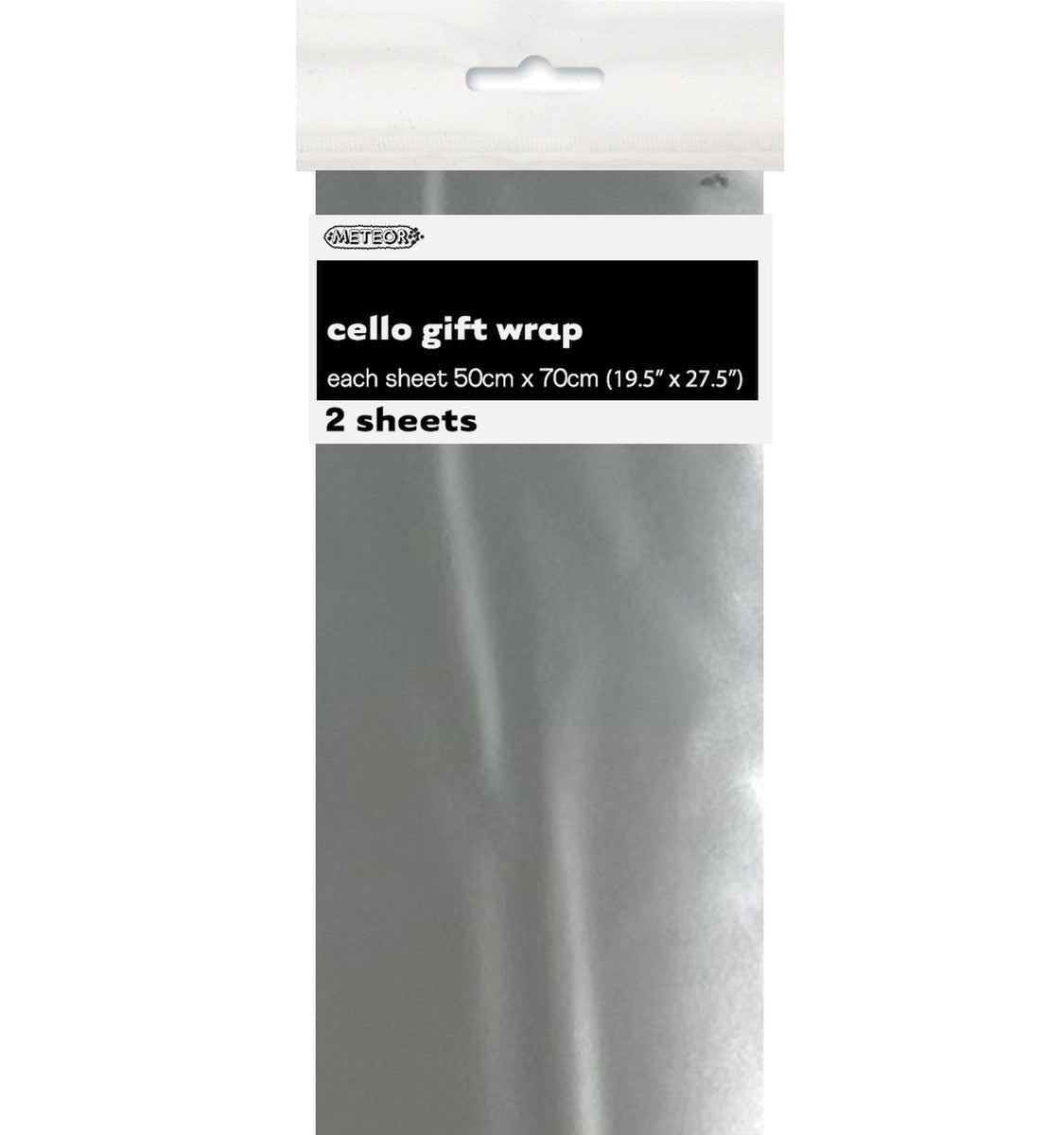 Cello Wrap - Metallic Silver - The Party Marketplace