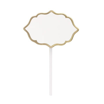 Charcuterie Pick With Gold Foil Trim (Pack of 10) - The Party Marketplace