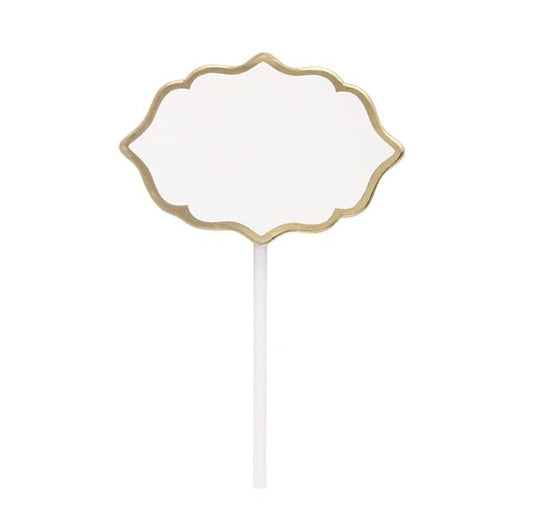 Charcuterie Pick With Gold Foil Trim (Pack of 10) - The Party Marketplace