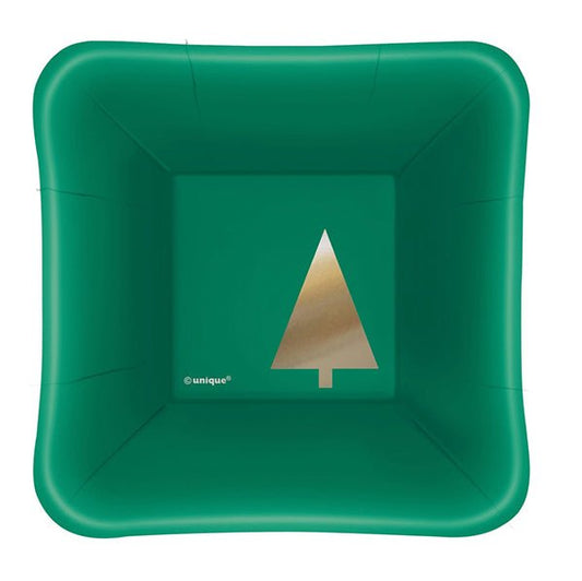 Chic Christmas Appetizer Paper Plates 13cm (Pack of 8) - The Party Marketplace