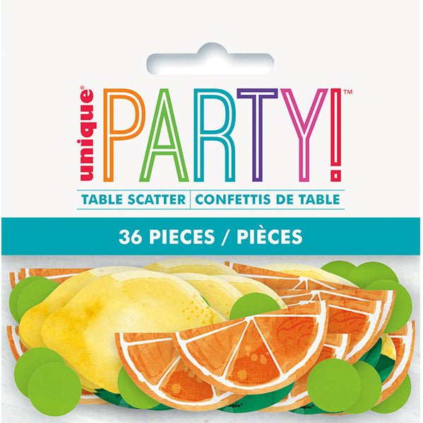 Citrus Fruit Table Scatter Pieces (Pack of 36) - The Party Marketplace