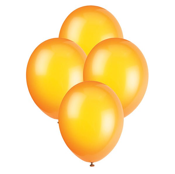 Citrus Orange Crystal Premium Balloons 30cm (Pack of 50) - The Party Marketplace