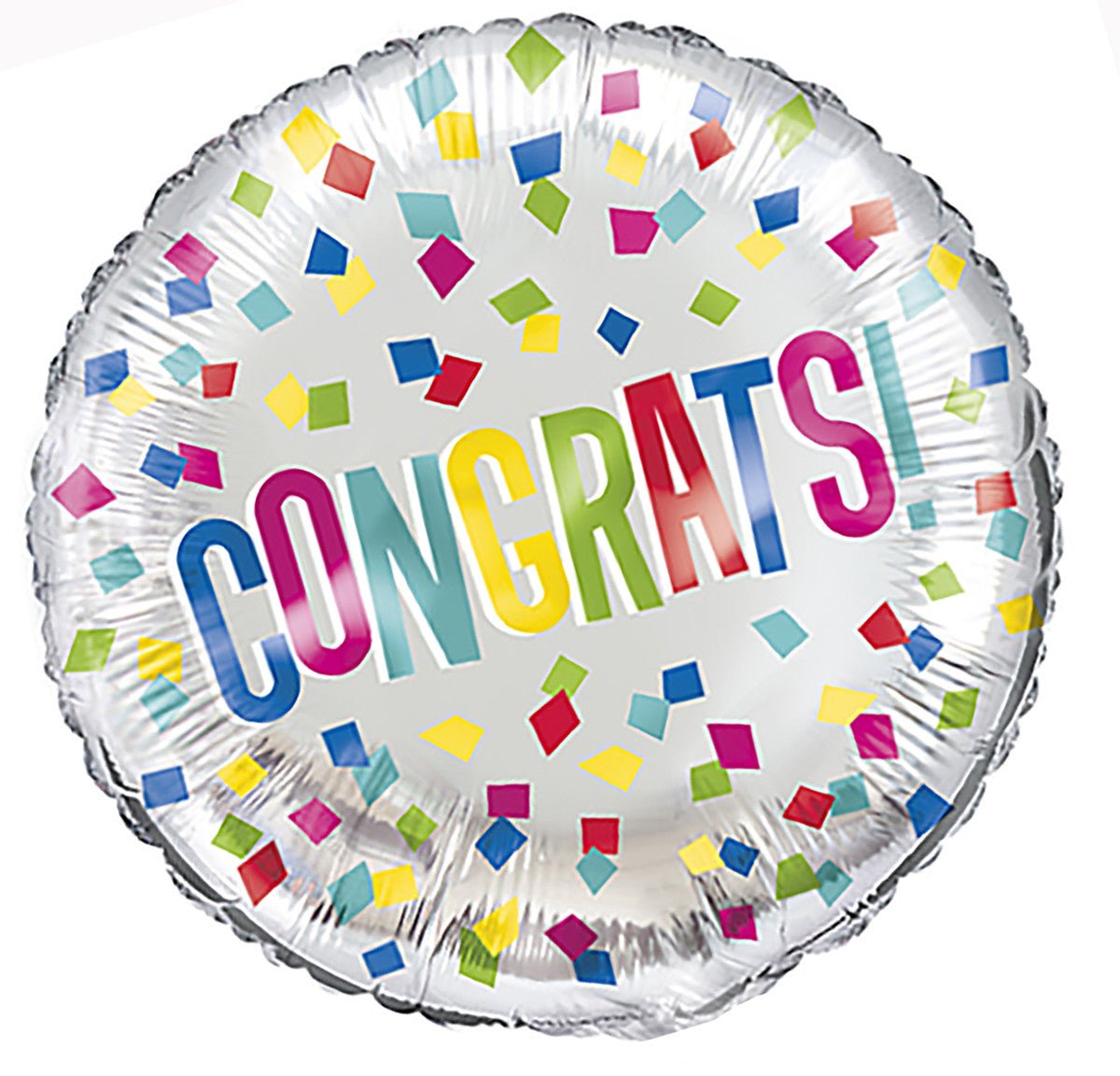 Colourful "Congrats" Foil Balloon 45cm - The Party Marketplace