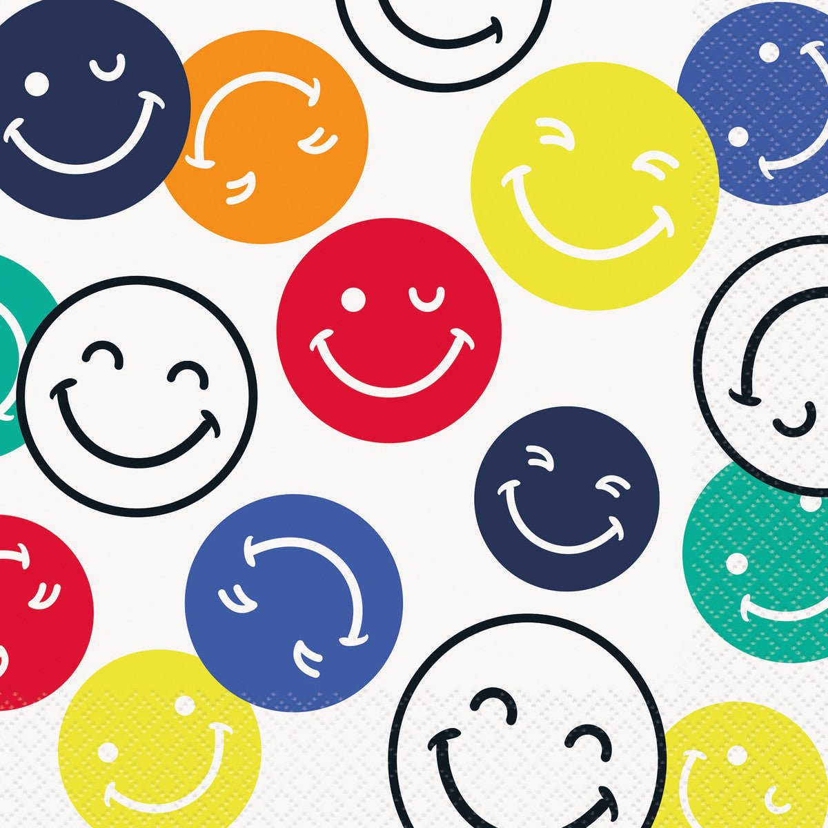 Colourful Smiles Luncheon Napkins (Pack of 16) - The Party Marketplace