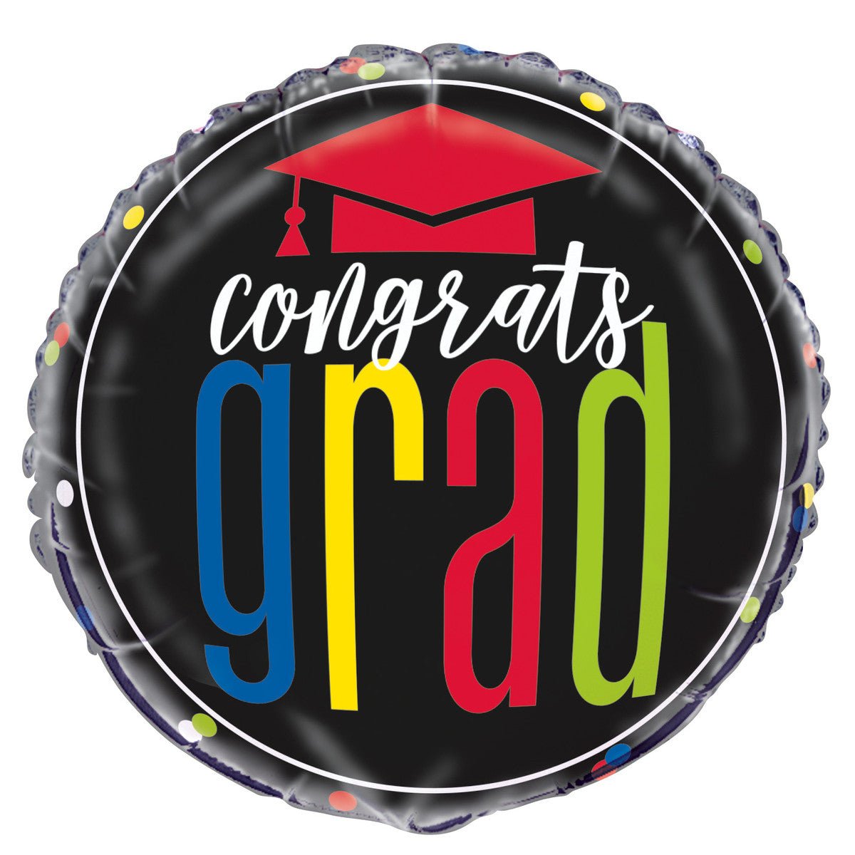 "Congrats Grad" Foil Balloon 45cm - The Party Marketplace