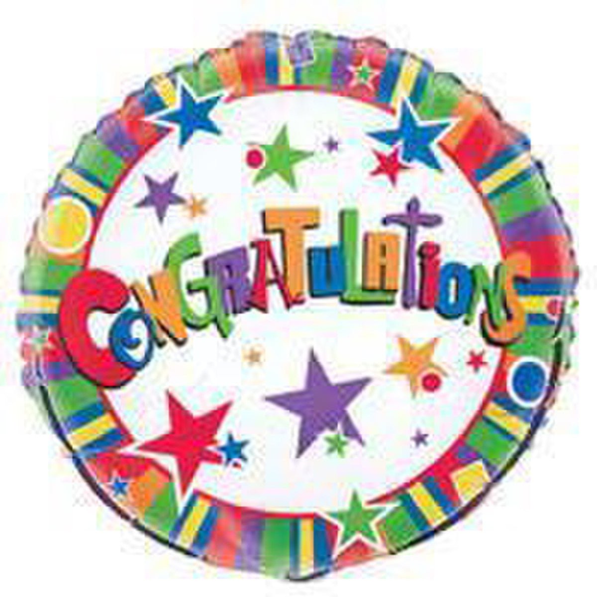 Congratulations Foil Balloon 45cm - The Party Marketplace