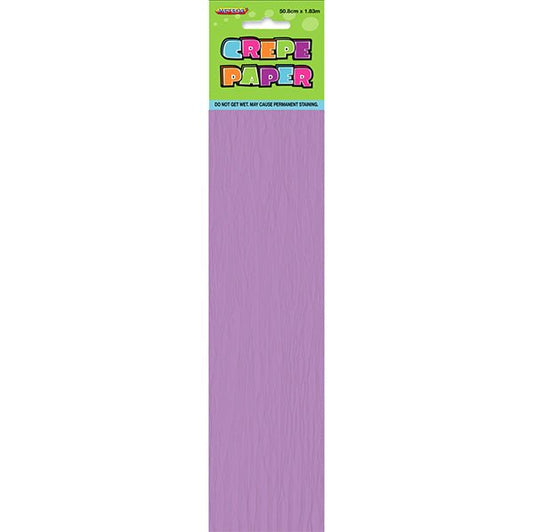 Crepe Paper - Lavender - The Party Marketplace