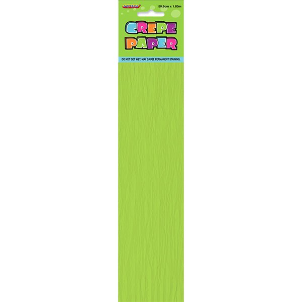 Crepe Paper - Lime Green - The Party Marketplace