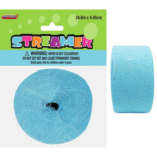 Crepe Streamer - Powder Blue - The Party Marketplace