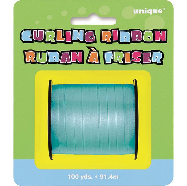 Curling Ribbon Roll - Caribbean Teal (91.4m) - The Party Marketplace