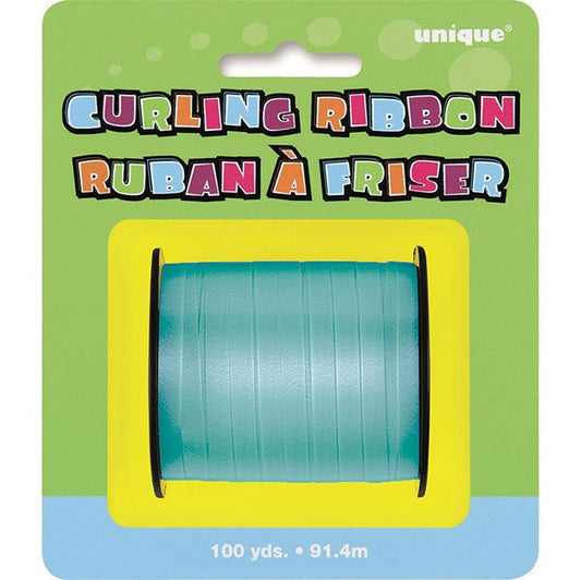 Curling Ribbon Roll - Caribbean Teal (91.4m) - The Party Marketplace