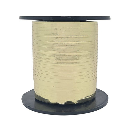 Curling Ribbon Roll - Metallic Champagne Gold (228m) - The Party Marketplace