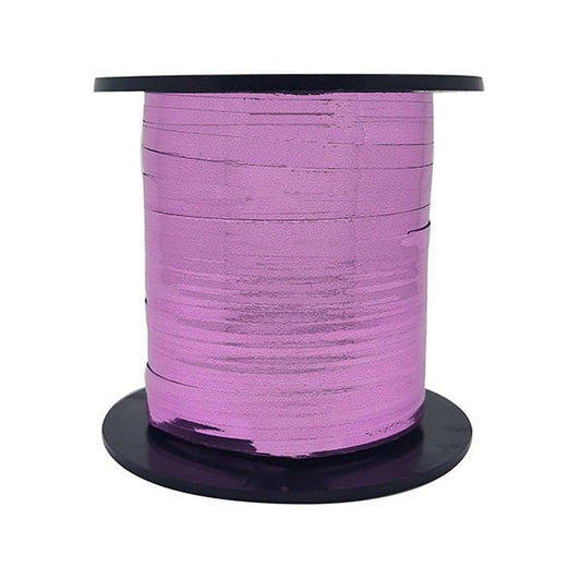 Curling Ribbon Roll - Metallic Lovely Pink (228m) - The Party Marketplace