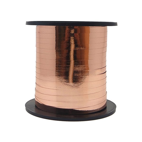 Curling Ribbon Roll - Metallic Rose Gold (228m) - The Party Marketplace