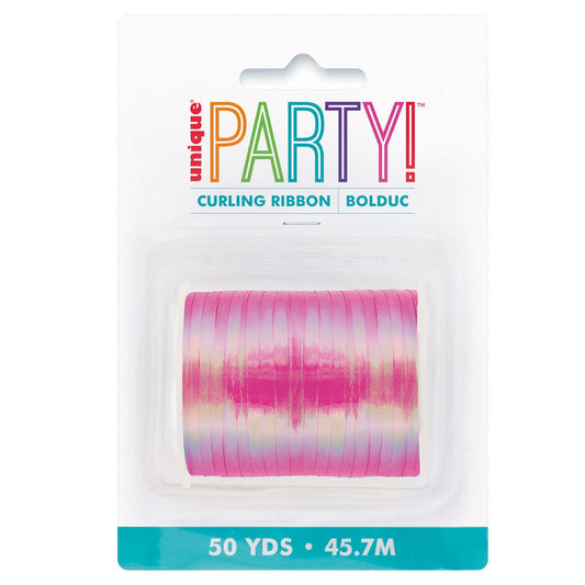 Curling Ribbon Roll - Pink Iridescent (45.7m) - The Party Marketplace