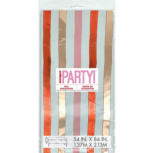 Cute Valentine Compact Packaging Foil Tablecover 137cm x 274cm - The Party Marketplace