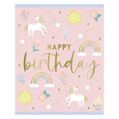 Dainty Unicorn Loot Bags (Pack of 8) - The Party Marketplace