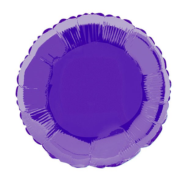 Deep Purple Round Foil Balloon 45cm - The Party Marketplace