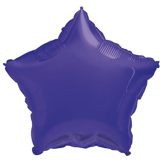 Deep Purple Star Foil Balloon 45cm - The Party Marketplace