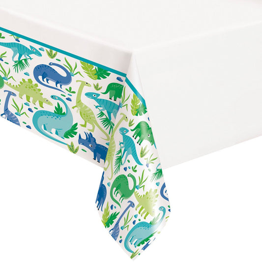 Dinosaur Printed Tablecover 137cm x 213cm - The Party Marketplace