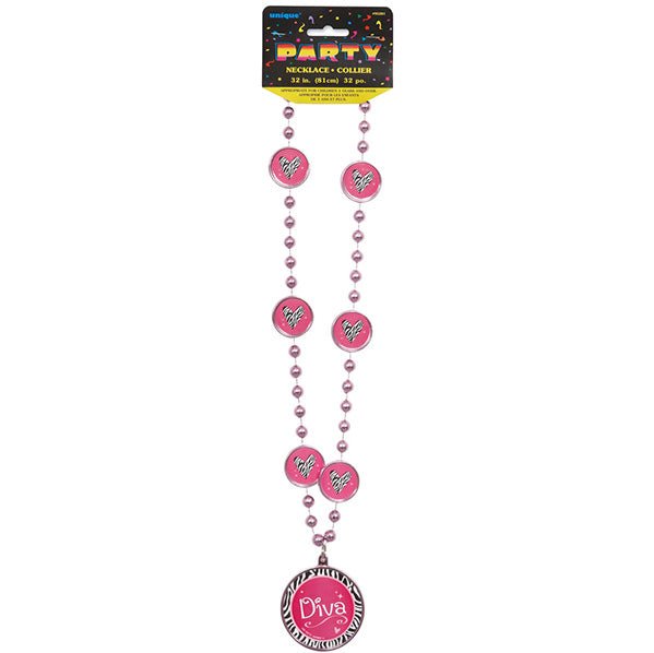 Diva Metallic Bead Necklace - The Party Marketplace