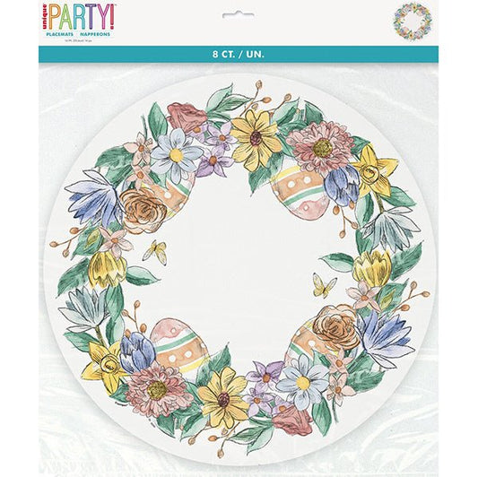 Easter Bunny Friends Round Placemats (Pack of 8) - The Party Marketplace