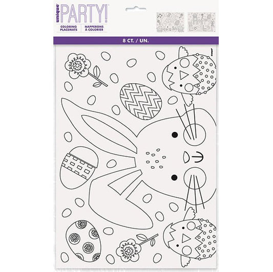 Easter Colouring Placemats (Pack of 8) - The Party Marketplace
