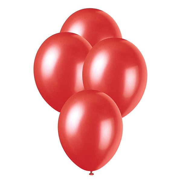 Flame Red Pearl Premium Balloons 30cm (Pack of 50) - The Party Marketplace