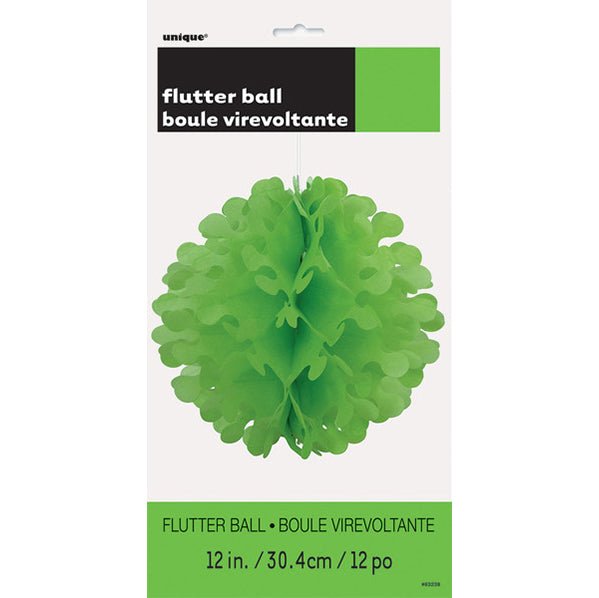Flutter Ball - Lime Green 30cm - The Party Marketplace