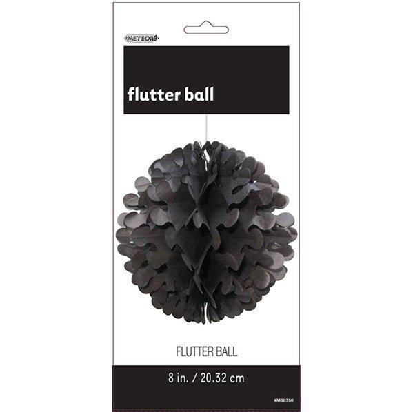 Flutter Ball - Midnight Black 20cm - The Party Marketplace