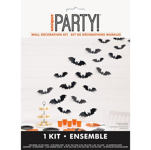 Flying Bat Wall Decoration Kit - The Party Marketplace
