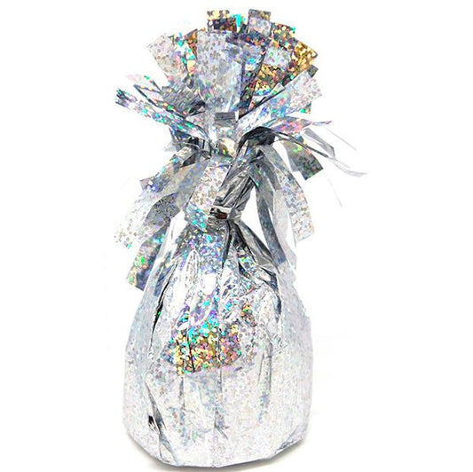 Foil Balloon Weight - Prismatic Silver - The Party Marketplace