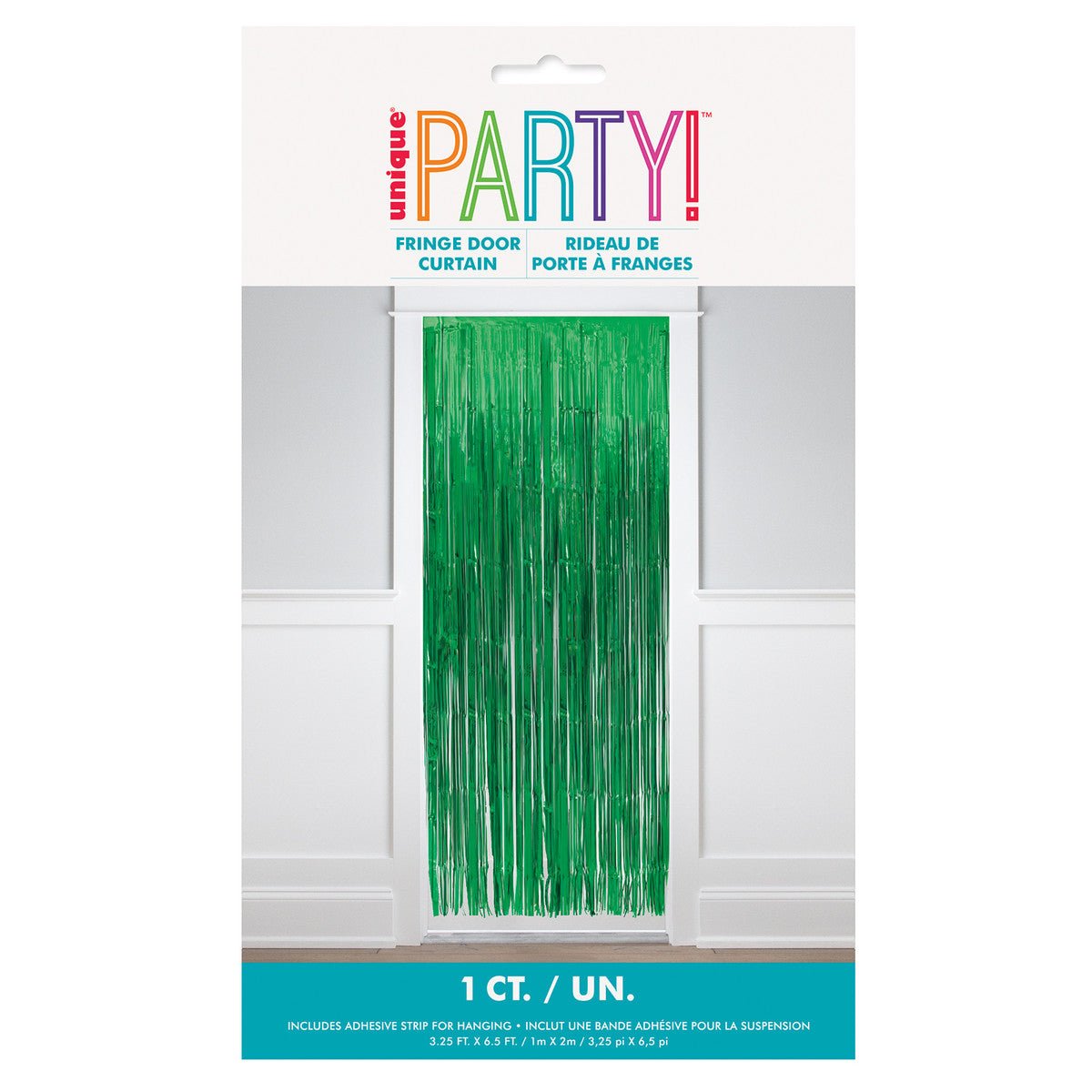 Fringe Door Curtain - Green - The Party Marketplace