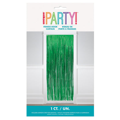 Fringe Door Curtain - Green - The Party Marketplace