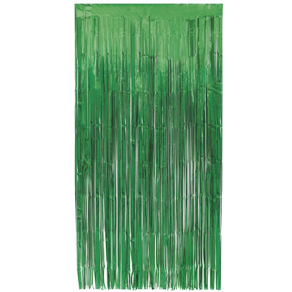 Fringe Door Curtain - Green - The Party Marketplace
