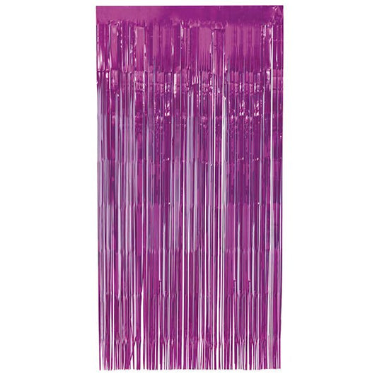 Fringe Door Curtain - Hot Pink - The Party Marketplace