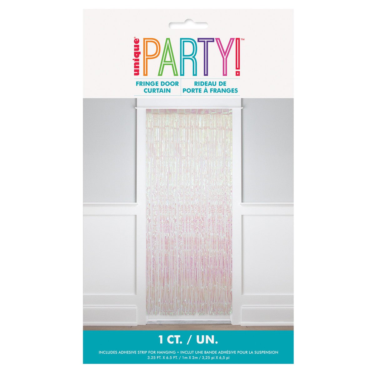 Fringe Door Curtain - Iridescent - The Party Marketplace