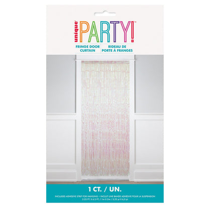 Fringe Door Curtain - Iridescent - The Party Marketplace